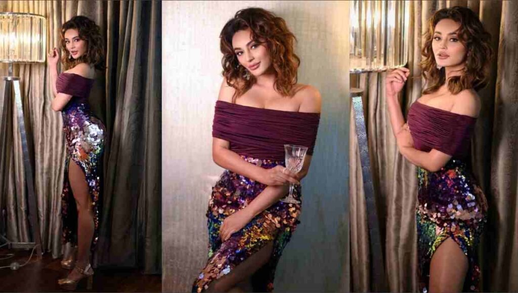 Seerat Kapoor, sequin dress, mermaid gown, off-shoulder, high slit, celebrity fashion, Bollywood style, Anahita, red carpet, award event,Actress Seerat Kapoor, Seerat Kapoor fashion, mermaid dress, sequin gown, celebrity style, red carpet look, Anushka Puri, glamorous, Tollywood diva, fashion icon,Seerat Kapoor outfit, sequin mermaid dress, off-shoulder gown, celebrity fashion, fashion trends, Anahita stylist, red carpet fashion, glamorous look