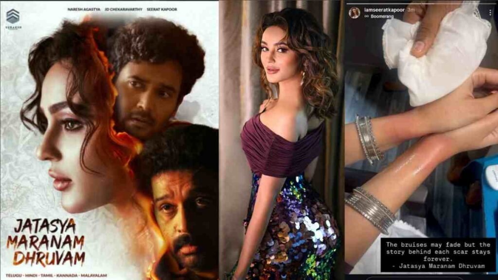 Seerat Kapoor, Jatasya Maranam Dhruvam, Pan-India Film, BTS, Injury, Psychological Thriller, JD Chakravarthy, Telugu Film, Bollywood News, Method Acting