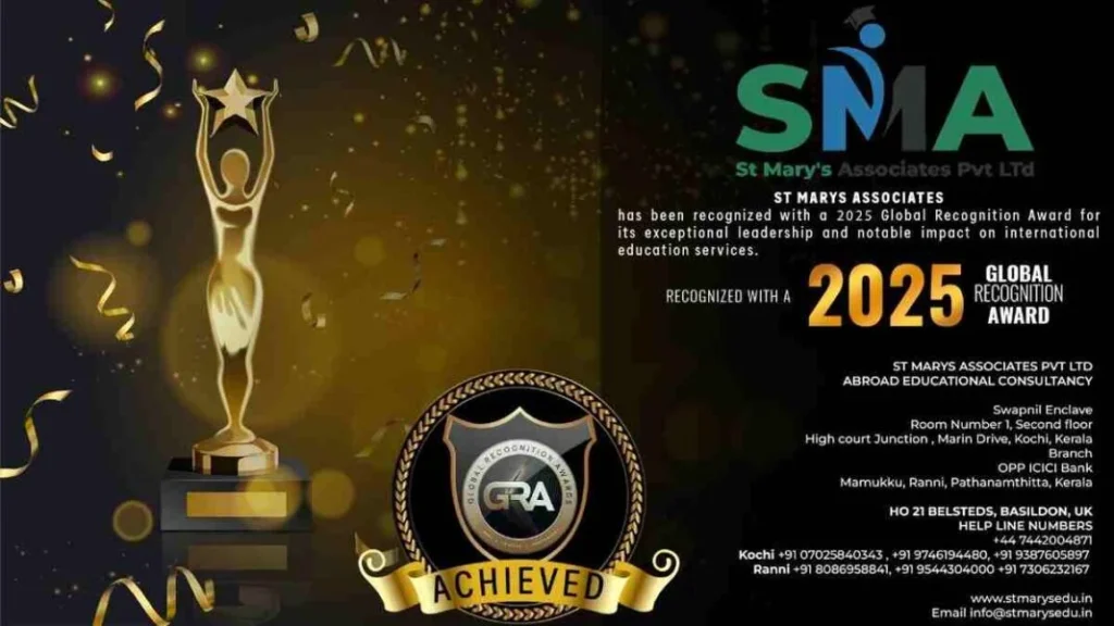 St Marys Associates, Global Recognition Award 2025, International Education, Academic Consultancy, India UK Education, Education Award, Philip Kulanjikombil John