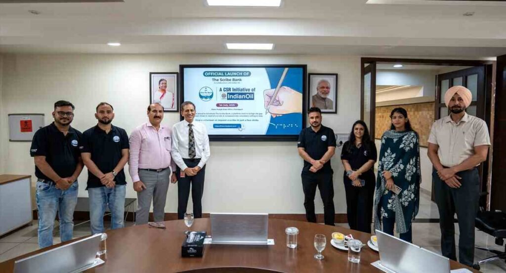 Indian Oil Project Quest, IOCL CSR Initiative, Visually Impaired Students Support, Digital Scribe Support India, Inclusive Education India, Indian Oil CSR, Project Quest App, Save The Quest NGO, Accessibility for Visually Impaired, Academic Assistance Visually Impaired, CSR Education India, Indian Oil Chandigarh, Saif Ahmad Khan, Empowering Visually Impaired, Digital Inclusion India,