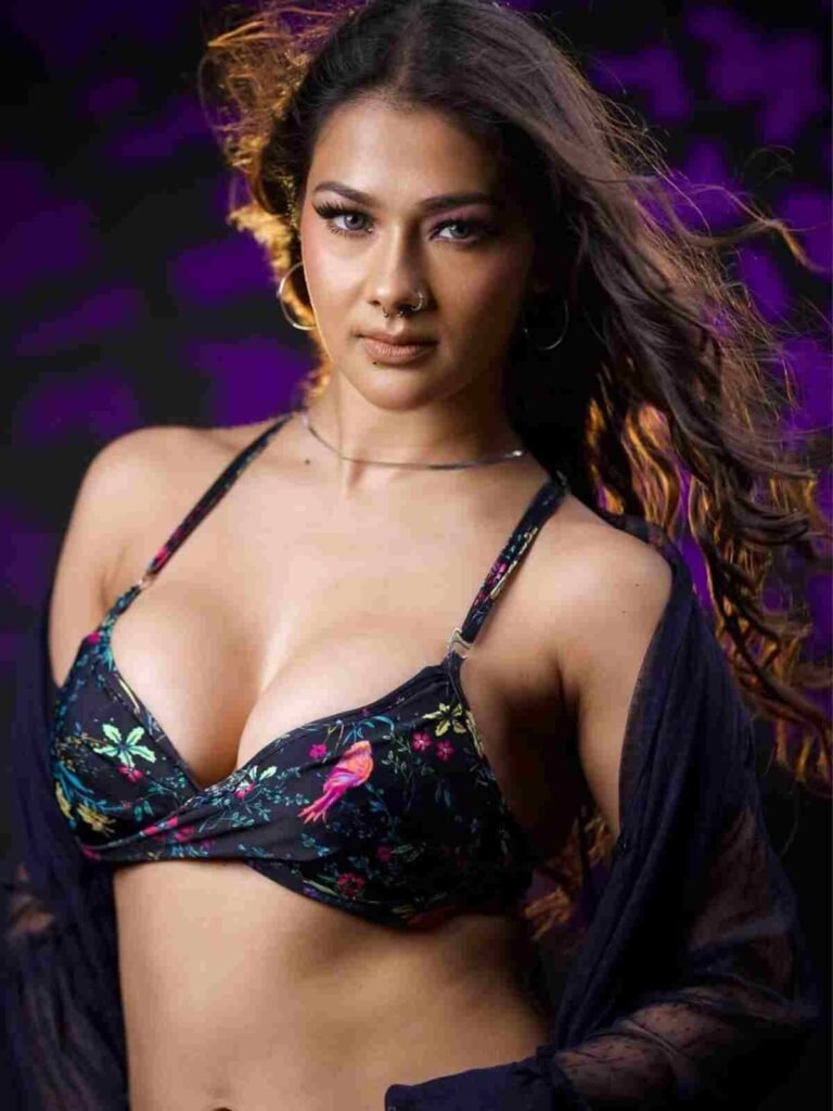 Namrita Malla Item Queen, Bhojpuri Actress, Namrita Malla hot look, Black bralette, Sizzling Dance Moves, Lal Ghaghra star, Item Number Queen, Glamorous Diva, Social Media
