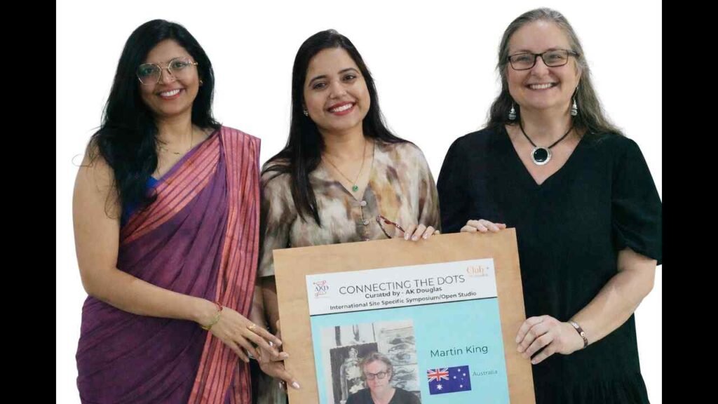 Connecting the Dots Art Symposium, Aranyakaa Farms, Vrindavan by Aranyakaa, International Art Exhibition Bengaluru, Club Aranyakaa, AKD Foundation,Sustainable real estate Bangalore, managed farmlands India, site-specific art, A.K. Douglas curator, cultural exchange program, contemporary art in nature, Bhoomi Artists Centre, Vimla Art Forum,Artists from 7 countries in Bangalore, sustainable farmland communities India, art and nature integration projects, international artist residency India, impact of art on sustainable living,