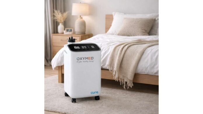 WhatsApp Image 2026-01-28 at 1.04.09 PM Oxymed Cure 5 LPM, affordable oxygen concentrator, Oxymed India, oxygen therapy