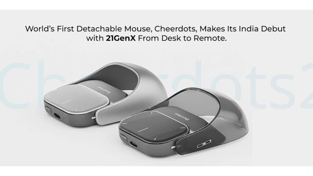 Cheerdots India, World’s first detachable mouse, 21GenX exclusive launch, Award-winning computer mouse, Magnetic detachable mouse,