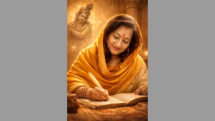 WhatsApp Image 2026-03-27 at 7.58.11 PM Yogashtakam, Anandpragya, Anju Bhatt, Madhushree song, Krishna devotional song, bhakti music, spiritual music India, new devotional release