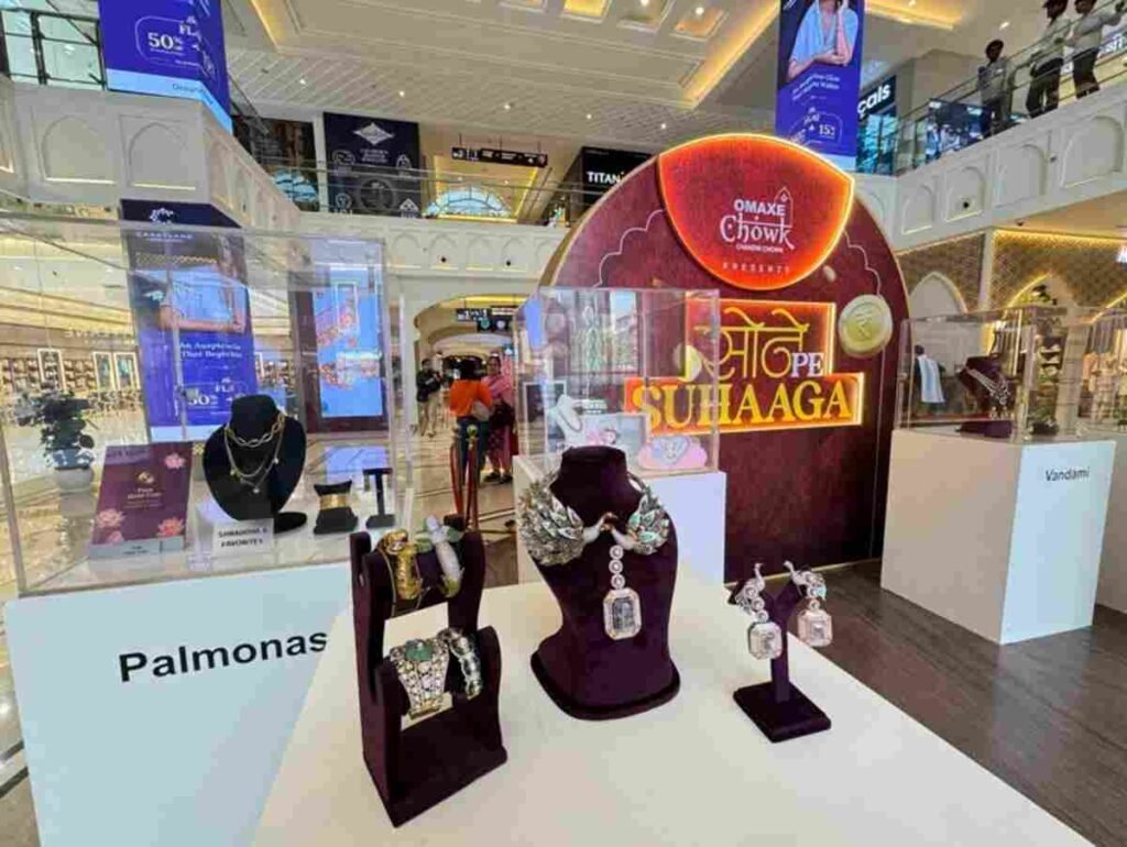 Kalyan Jewellers Omaxe Chowk, Tanishq Chandni Chowk, gold jewelry Delhi, luxury jewelry brands, Malabar Gold Omaxe,Omaxe Chowk campaign, Sone Pe Suhaaga, jewelry shopping Chandni Chowk, Omaxe Group news, Akshaya Tritiya events