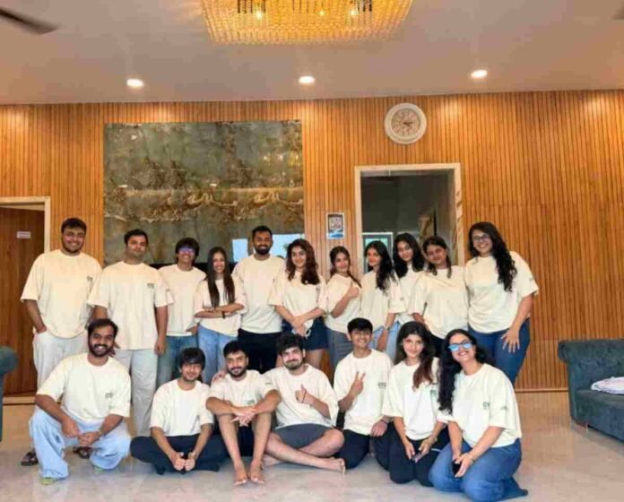 Founder Palak Tanna and the GroomYourGram team celebrating the agency's six-year milestone in Mumbai.