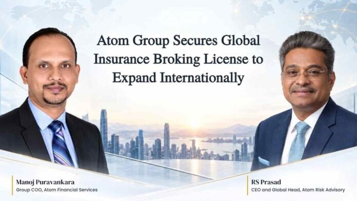 Atom Risk Advisory leadership team announcing international expansion and global insurance broking license Atom Risk Advisory leadership team announcing international expansion and global insurance broking license